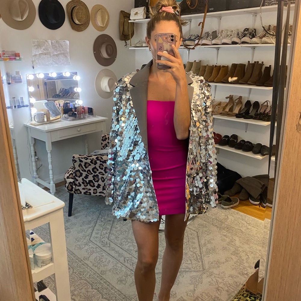 Nasty Gal Sequin Blazer